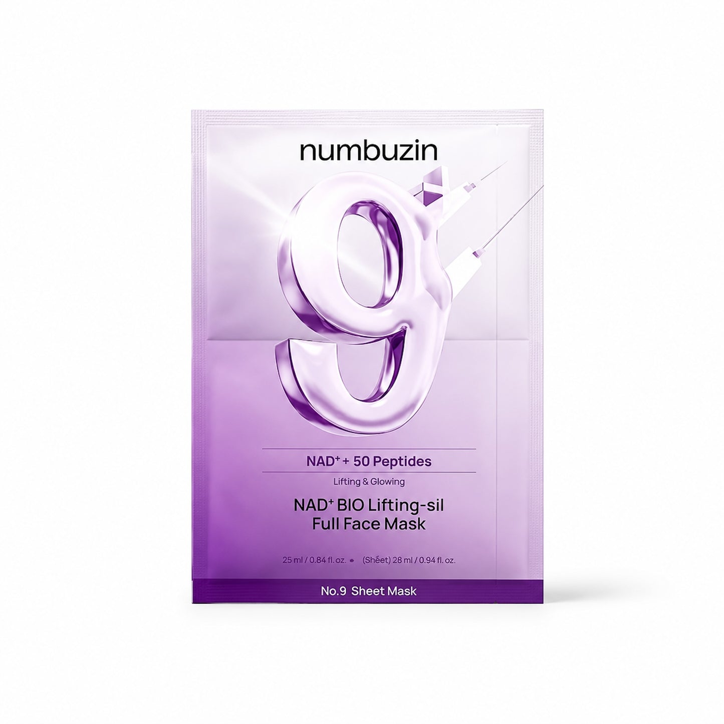 Numbuzin No.9 NAD+ BIO Lifting-sil Full Face Mask