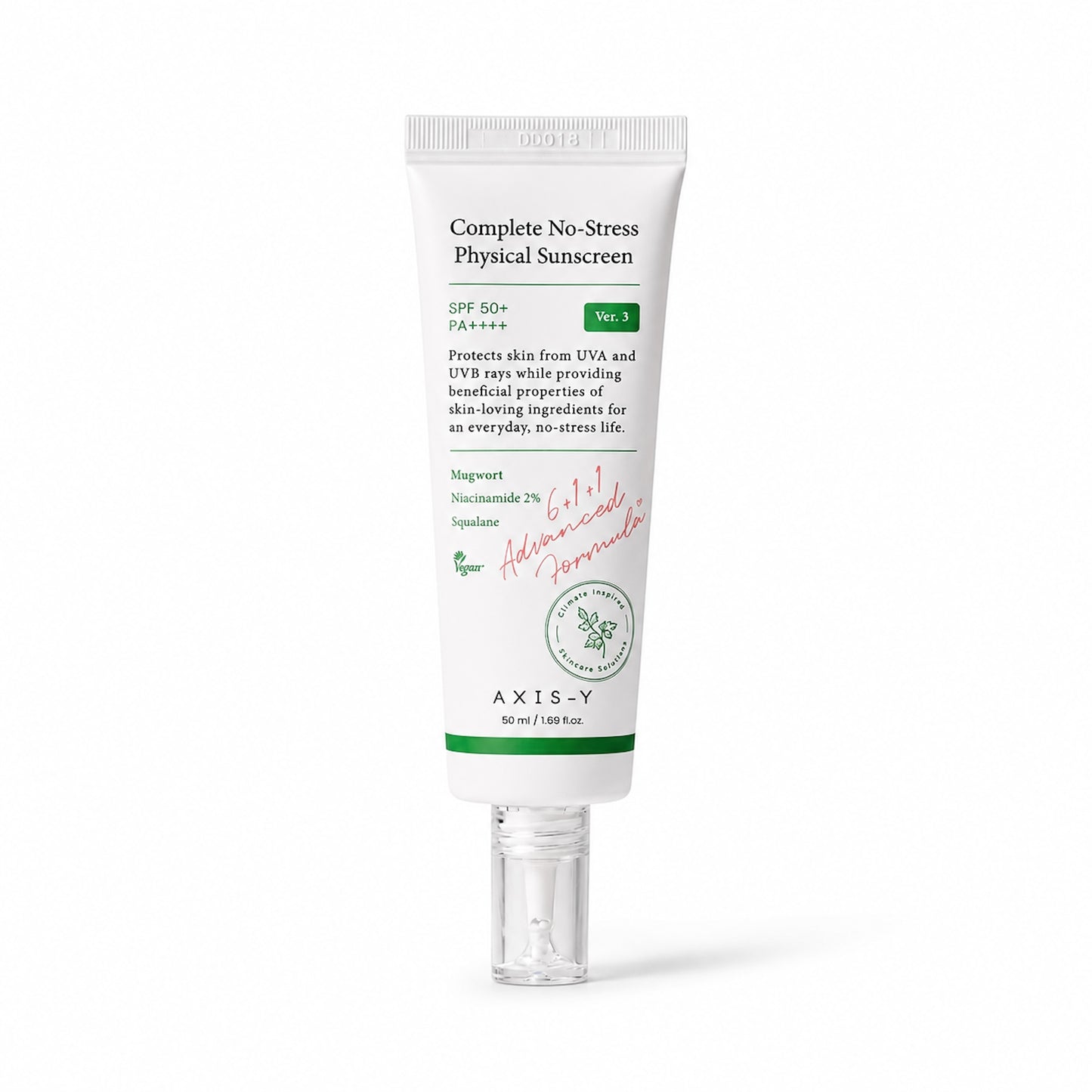Axis-Y Complete No-Stress Physical Sunscreen SPF50+ 50ml